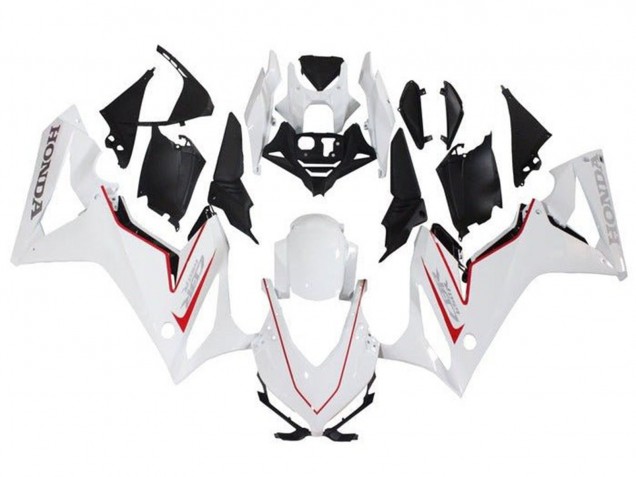 2019-2020 White Red Black Honda CBR650R Motorcycle Fairings