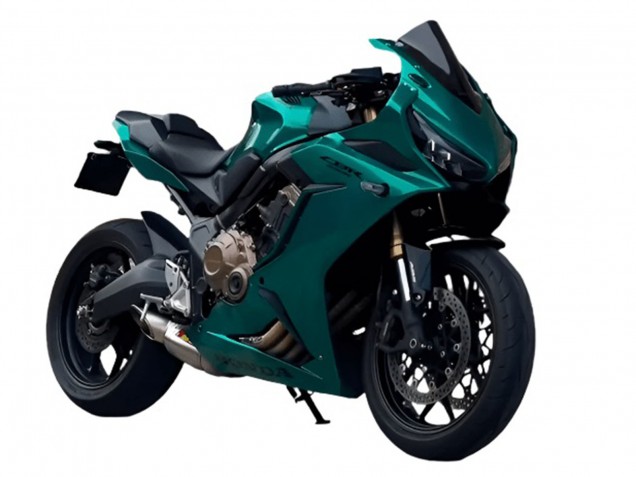 2021-2023 Dark Green Honda CBR650R Motorcycle Fairings