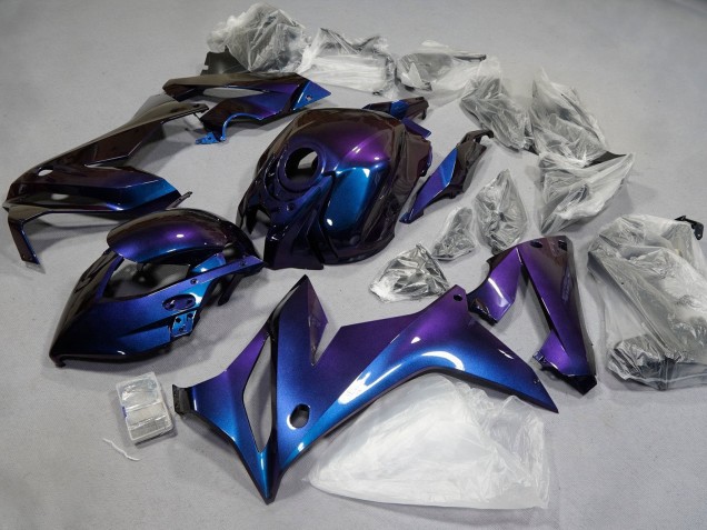2021-2023 Chameleon Blue Purple Honda CBR650R Motorcycle Fairings