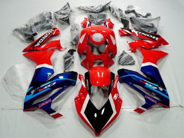 2021-2023 Red Blue HRC Honda CBR650R Motorcycle Fairings