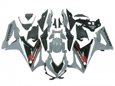 2021-2023 Nardo Grey Glossy Black Red Honda CBR650R Motorcycle Fairings