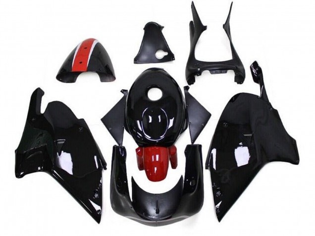 1999-2004 Glossy Black Red Aprilia RS250 Motorcycle Fairings