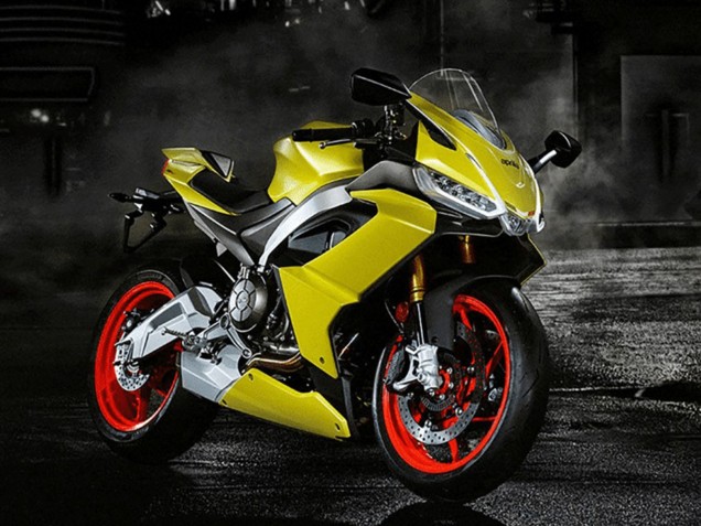 2020-2024 Matte Gold Aprilia RS660 Motorcycle Fairings