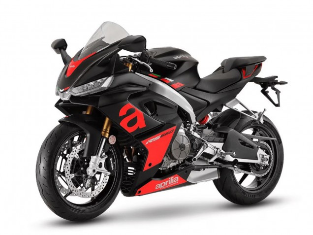 2020-2024 Matte Black Red Aprilia RS660 Motorcycle Fairings