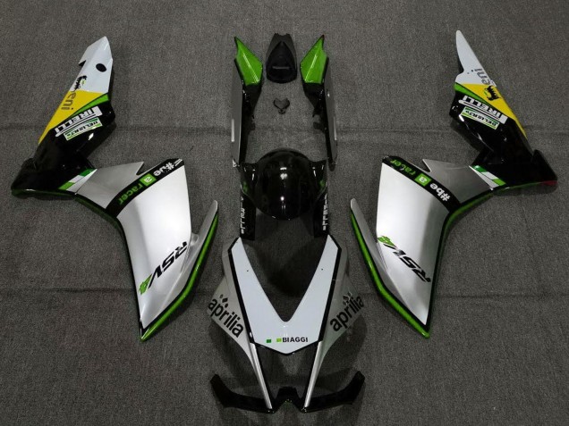 2009-2015 Silver Black Green Yellow Aprilia RSV4 1000 Motorcycle Fairings