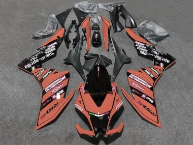 2009-2015 Orange Black Aprilia RSV4 1000 Motorcycle Fairings