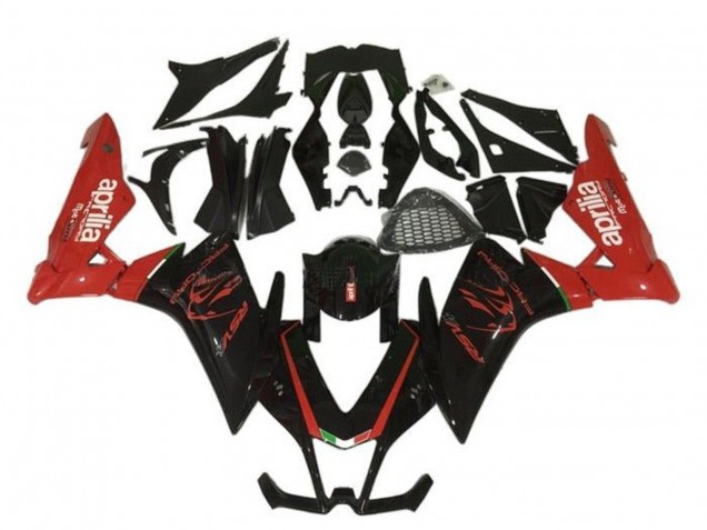 2009-2015 Black Red Aprilia RSV4 1000 Motorcycle Fairing
