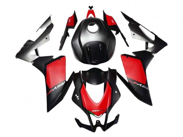 2016-2020 Matte Black Red Grey Aprilia RSV4 1000 Motorcycle Fairings