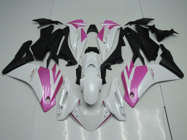 2002-2006 White Pink Matte Black Honda CBR125R Motorcycle Fairings