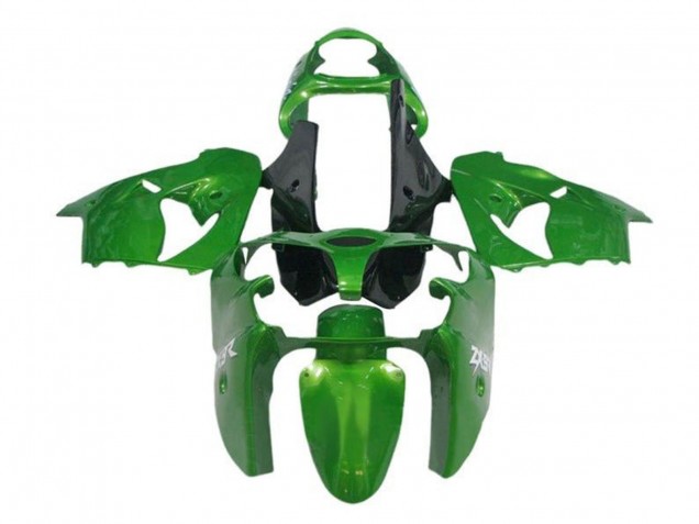 2000-2001 Green Black Kawasaki ZX9R Motorcycle Fairings