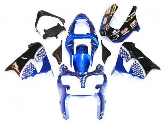2002-2003 Blue White Black Kawasaki ZX9R Motorcycle Fairing