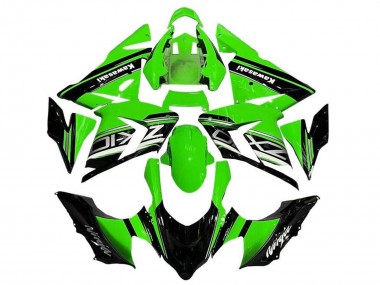 2004-2005 Black Green Silver Kawasaki ZX10R Motorcycle Fairings