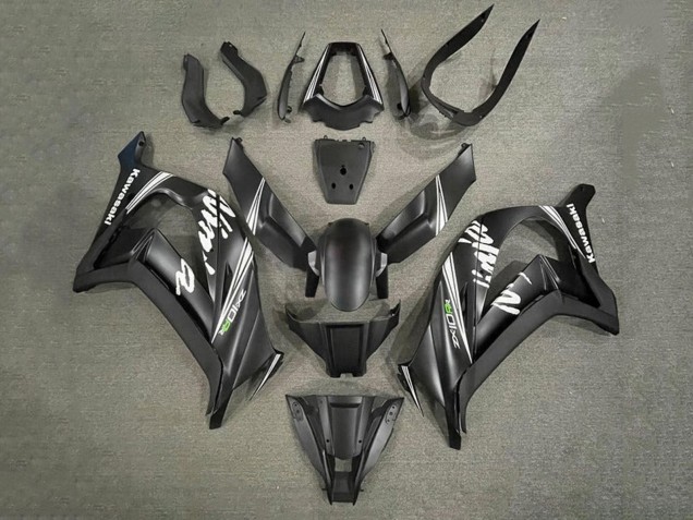 2011-2015 Matte Black White Kawasaki ZX10R Motorcycle Fairings
