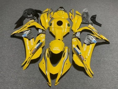 2016-2020 Yellow Blue White Trick Star Eva Racing Kawasaki ZX10R Motorcycle Fairings