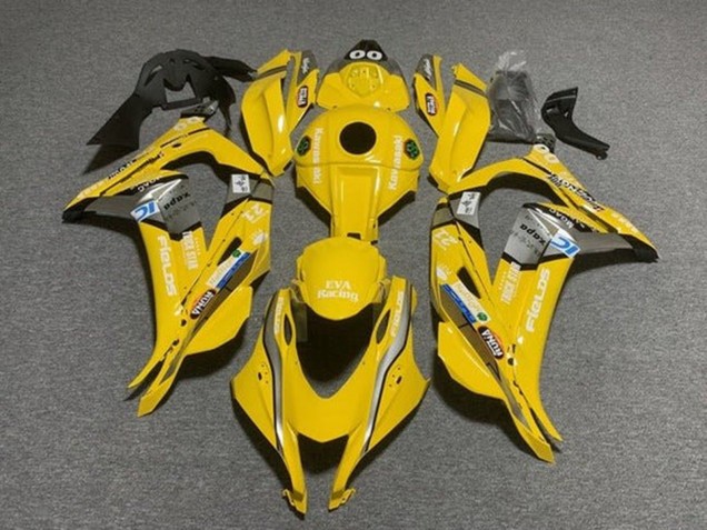 2016-2020 Yellow Blue White Trick Star Eva Racing Kawasaki ZX10R Motorcycle Fairings