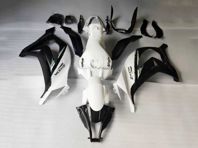 2016-2020 White Black Green Stripe Kawasaki ZX10R Motorcycle Fairings