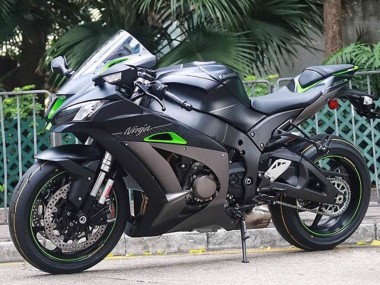 2016-2020 Matte Black Green Silver Kawasaki ZX10R Motorcycle Fairings