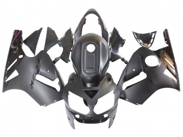 2000-2001 Matte Black Glossy Black Kawasaki ZX12R Motorcycle Fairings