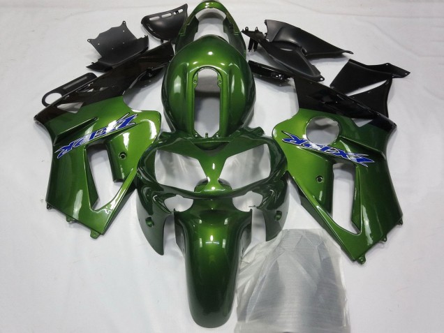 2002-2006 Dark Green Black Blue Kawasaki ZX12R Motorcycle Fairings