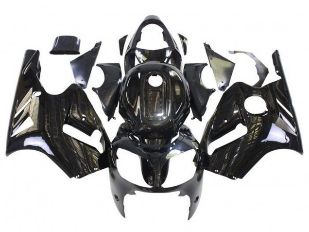 2002-2006 Glossy Black Kawasaki ZX12R Motorcycle Fairings