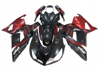 2006-2011 Red Glossy Black White Decal Kawasaki ZX14R ZZR1400 Motorcycle Fairings