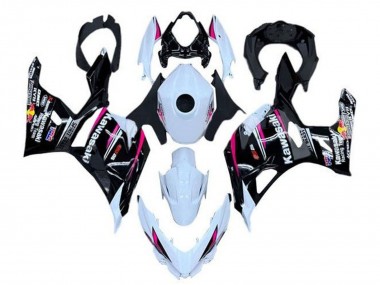2018-2024 White Pink Black Kawasaki Ninja 400 Motorcycle Fairings
