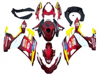 2018-2024 Red Yellow White Blue Eva Racing Kawasaki Ninja 400 Motorcycle Fairings