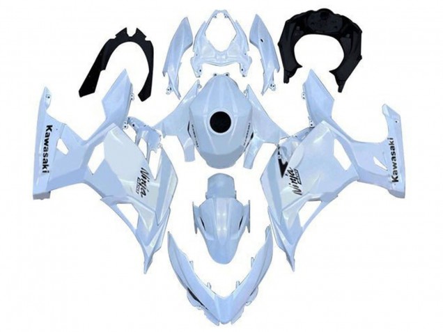 2018-2024 Pearl White Kawasaki Ninja 400 Motorcycle Fairings