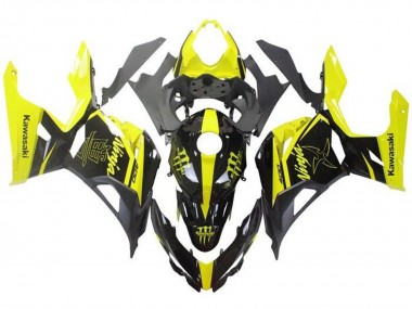 2018-2024 Yellow Black Monster Kawasaki Ninja 400 Motorcycle Fairings