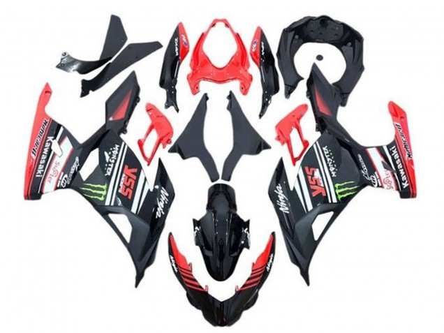 2018-2024 Red Black Green Monster Kawasaki Ninja 400 Motorcycle Fairings