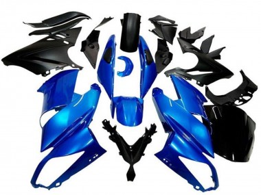 2009-2011 Blue Matte Black Kawasaki Ninja 650 EX650 Motorcycle Fairings