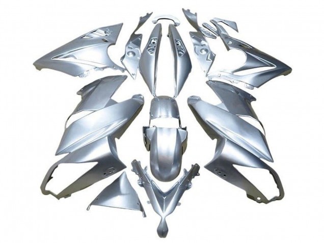 2009-2011 Silver Kawasaki Ninja 650 EX650 Motorcycle Fairings