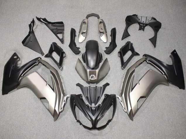 2012-2016 Silver Matte Black Kawasaki Ninja 650 EX650 Motorcycle Fairings