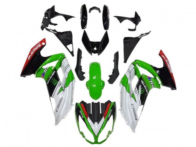 2012-2016 White Green Black Red Monster Kawasaki Ninja 650 EX650 Motorcycle Fairings
