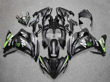 2017-2019 Matte Black Green White Monster Kawasaki Ninja 650 EX650 Motorcycle Fairings