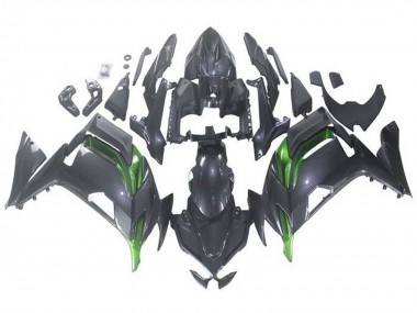 2020-2024 Faux Carbon Fiber Green Kawasaki Ninja 650 EX650 Motorcycle Fairings