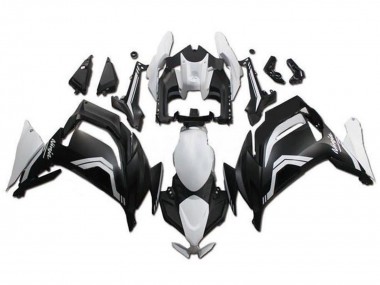 2020-2024 White Matte Black Kawasaki Ninja 650 EX650 Motorcycle Fairings