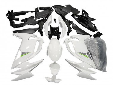 2020-2024 Glossy White Green Kawasaki Ninja 650 EX650 Motorcycle Fairings