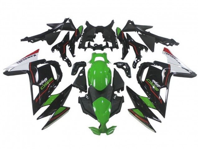 2020-2024 Green Black White Red Kawasaki Ninja 650 EX650 Motorcycle Fairings