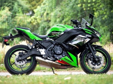 2020-2024 Green Black Red Honeycomb Kawasaki Ninja 650 EX650 Motorcycle Fairings