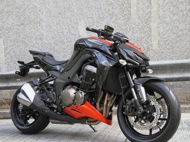 2014-2019 Black Orange Kawasaki Z1000 Motorcycle Fairings