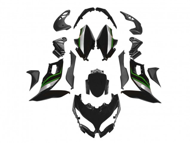 2015-2021 Black Green Silver Kawasaki Versys 650 Motorcycle Fairings