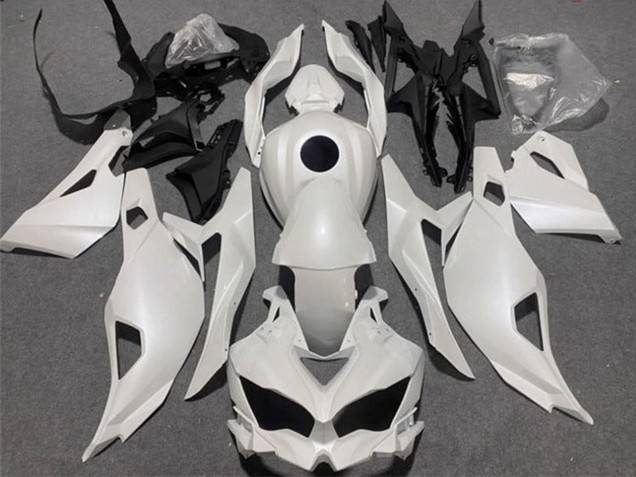 2019-2025 Pearl White Kawasaki ZX25R ZX-25R Motorcycle Fairings