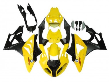 2009-2014 Yellow Matte Black BMW S1000RR Motorcycle Fairings