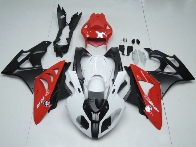 2009-2014 White Red Matte Black BMW S1000RR Motorcycle Fairings
