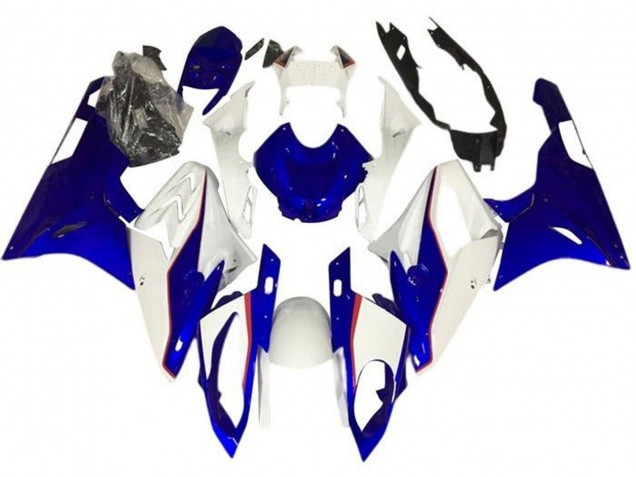 2015-2016 White Red Blue Pinstripe BMW S1000RR Motorcycle Fairings