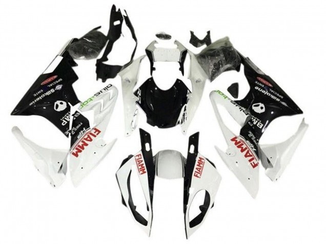 2015-2016 Pearl White Black Fiamm BMW S1000RR Motorcycle Fairings