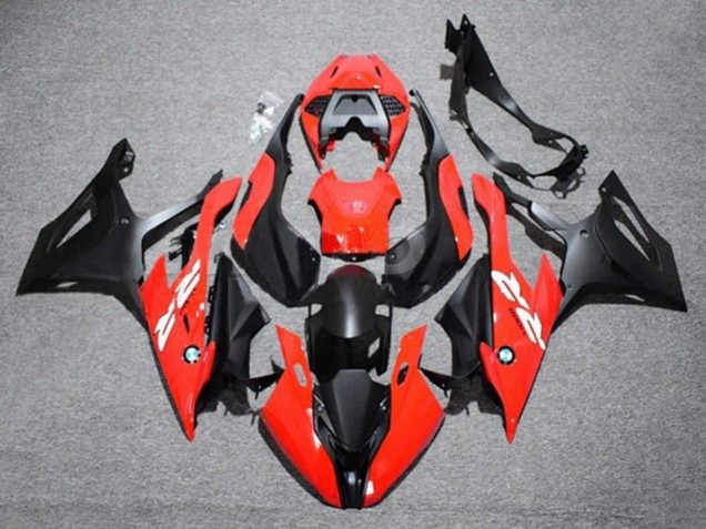 2019-2022 Red White Matte Black BMW S1000RR Motorcycle Fairing