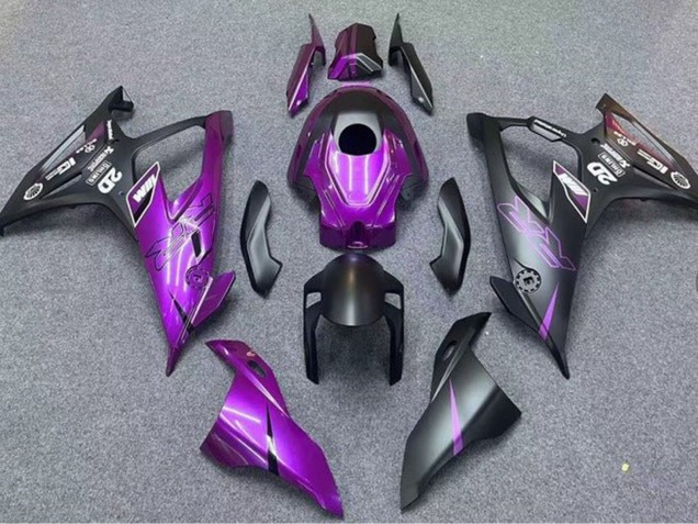 2019-2022 Matte Black Purple BMW S1000RR Motorcycle Fairings