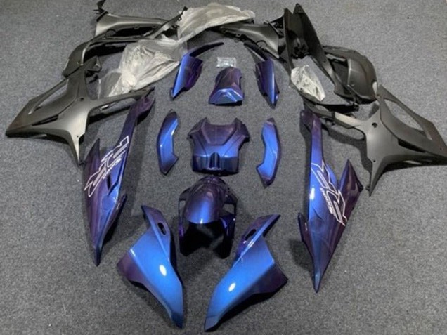 2019-2022 Blue Matte Black BMW S1000RR Motorcycle Fairings